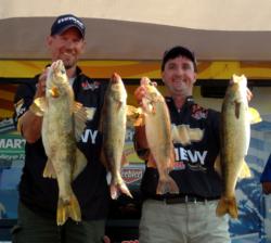 Pro Tom Keenan and co-angler Heath Fremstad caught four walleyes Saturday that weighed 23 pounds, 6 ounces.