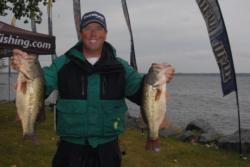 BP pro David Walker of Sevierville, Tenn., is in fifth place with 53 pounds, 12 ounces.