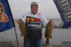 Jacob Powroznik of Prince George, Va., is in third place with a three-day total of 54 pounds, 13 ounces.