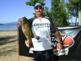 Gilbert Gagner leads the Vermont team after opening day with a 12-pound, 6-ounce limit.