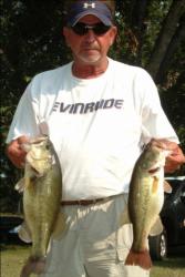 Day-one pro leader Danny Gulledge of Crossett, Ark., finished the day in second place overall despite only bringing three fish to the scales in today's competition.