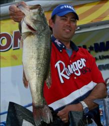 The only co-angler to catch three bass on day four, Tony Young caught a 4-plus-pounder to move into second place.