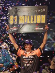 Bass pro Michael Bennett won $1 million as the 2008 Forrest Wood Cup champion.