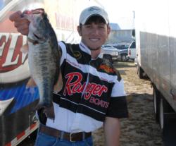 First heartbreak: Blaylock finished second at the FLW Series at Lake Okeechobee in 2007. 