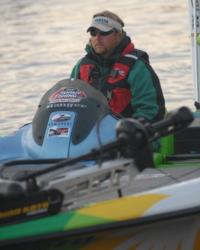 BP pro JT Kenney expressed a great deal of relief to be back on the water this week.