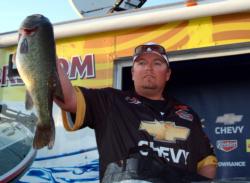 Pro Randy McAbee Jr. of Bakersfield, Calif., placed third with 15 bass, 62-4, $6,536.