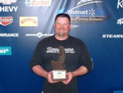 Co-angler Hunter Campbell of Henderson, N.C., took the BFL Piedmont Division tournament title at Kerr Lake with a 15-pound, 5-ounce catch.