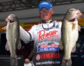 Randall Tharp of Gardendale, Ala., moved up into the top five on day three with a 19-pound, 15-ounce catch for a three-day total of 55 pounds, 1 ounce.