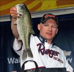 Despite breaking a rod on a large fish, David Stachowski still managed to find a nice limit that moved him into fourth place.
