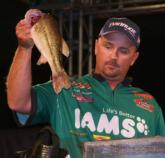With one day remaining on Lake Norman, Koby Kreiger leads the Pro Division with 12 pounds, 9 ounces.