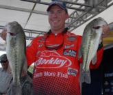 Berkley pro Glenn Browne of Ocala, Fla., has weighed a nice collection of largemouths over two days for 23 pounds, 3 ounces to grab third place going into the final round.