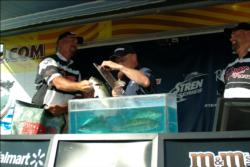 Jason Bubier of Oroville, Calif. started day three in first place, but ended it in third with 29 pounds, 2 ounces.