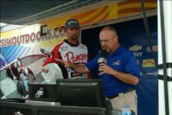 Russell Cecil moved up one place on day two with a bag of fish weighing 16-pounds, 6-ounces, good for second.