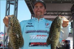 Day-two leader Ronald Hobbs, Jr., of Orting, Wash, heads into the FLW Series Columbia River finals in third place.