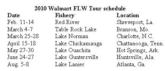 2010 Walmart FLW Tour schedule