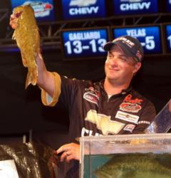 Chevy pro Anthony Gagliardi finished second and earned $50,000 with a two-day total of 33 pounds, 9 pounces.