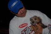Dog days turned puppy days: Dave Lefebre shows off his new puppy Isabella.