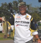 Tommy Martin of Hemphill, Texas, continued to work his offshore ledge plan for a day-two catch of four-bass weighing 9 pounds, 1 ounce. He now has a two-day total of 22 pounds, 2 ounces for third place.