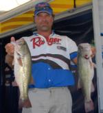 Kevin Snider of Elizabethtown, Ky., moved into the second place position on day two thanks to a five bass limit weighing 15 pounds, 7 ounces. Snider now has a two-day total of 25 pounds, 7 ounces.