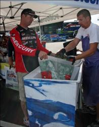 With good largemouth and smallmouth spots, pro leader Joe Lucarelli believes he has enough fish to for the final round.