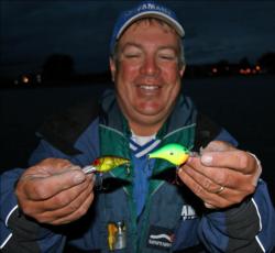 Second place pro Terry Baksay will forego his finesse tactics of day two in favor of crankbaits.