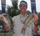 Pro Matthew Wilbanks of Gainesville, Ga., holds down the third place position with a three-day total of 32 pounds, 9 ounces.
