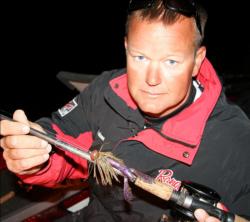 Ranger pro Scott Nelson expects to find bass holding closer to docks in the bright, sunny conditions.