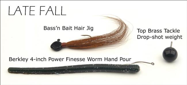 Smallmouth lures for late fall