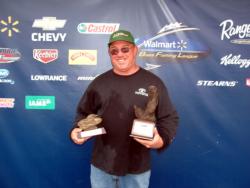 Larry Soukup of Agra, Okla., earned $2,441 as the co-angler winner of the Oct. 3-4 BFL Okie Division event.