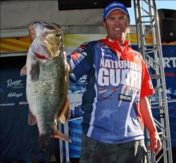 A 9-pound, 3-ounce bass anchored a third place effort for National Guard pro Clifford Pirch.