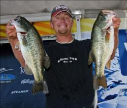 Second place co-angler Rus Snyders turned in a strong day three performance, but he couldn
