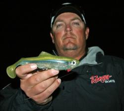 Top pro Randy Mcabee Jr will commit his entire day to the big swimbait that got him to the show.