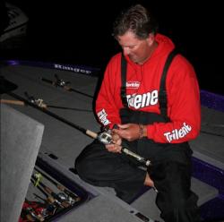 Sixth place pro Jimmy Reese will target docks and shallow vegetation at the north end of the lake.