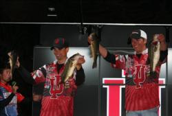 Indiana University caught their best bag of the tournament on the final day. Their six bass weighed 13 pounds, 2 ounces. 
