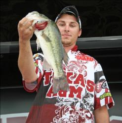 Texa A&M angler Andrew Shafer found a nice one on day two.