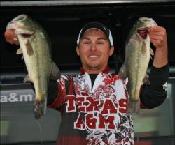 This nice pair of Sibley Lake largemouths helped Andrew Shafer contribute greatly to his team