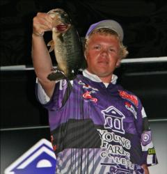 Brad Rutherford of Young Harris College reported losing a 5-pounder early, but he rebounded with another good fish.