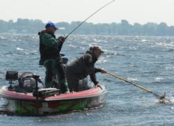 Rigging in the waves: Day three at Lake Champlain was a pivotal moment for Clark Wendlandt. Instead of running to Ticonderoga, he backed up and punted with a Carolina rig, securing a 13-pound catch that allowed him to win Angler of the Year.