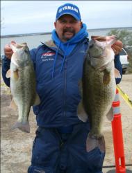 After catching a limit worth 28 pounds even, Randy White sits in fourth place in the Pro Division.