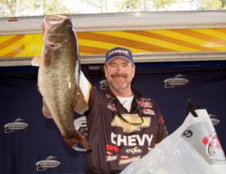 Chevy pro Larry Nixon with a monster bass