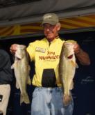 Tom Monsoor of La Crosse, Wis., jumped into the fourth place spot today with a 22-14 limit that brought his three-day total to 56-13.