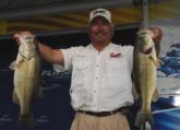 Lloyd Pickett of Bartlett, Tenn., is in second place with a three-day total of 60 pounds, 2 ounces. 