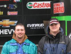 College of the Ozarks teammates Greg Jarman and Robert Loyd finished in third place at the FLW College Fishing event at Lake of the Ozarks.