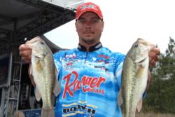Day-one leader Jason Christie fell to fourth place overall with a total catch of 26 pounds.