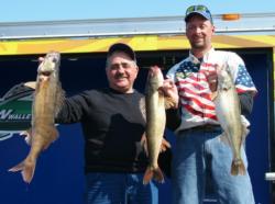 Pro Don Loch and co-angler Joseph Bruno caught five walleyes Saturday that weighed 29 pounds, 2 ounces.