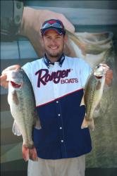 Adam Williamson, 23, of Ridgeway, S.C., representing the Southern Division, held on to lead the Co-angler Division Friday with four bass weighing 10 pounds, 11 ounces.