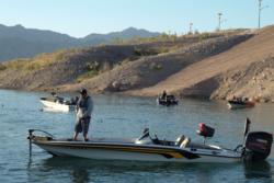 FLW Series anglers patiently await the start of takeoff.