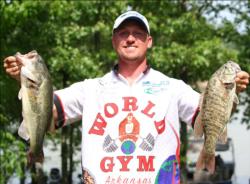 Travis Fox finished day one on Kentucky Lake with 18 pounds, 3 ounces.