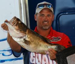 Pro winner Bart Blakelock caught this 9-pounder in the last hour of his fishing day.