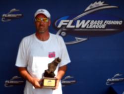 Danny Abrams of Greensfork, Ind., earned $1,561 as the Co-angler Division winner in the BFL Hoosier Division event. 